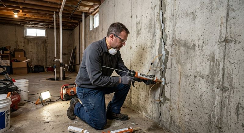 Basement Crack Repair in Palm Beach County, FL