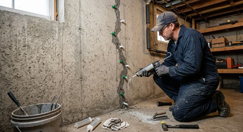 Cracked Basement Floor Repair in Palm Beach County, FL