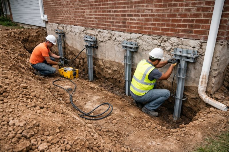 Helical Piers Installation in Palm Beach County, FL