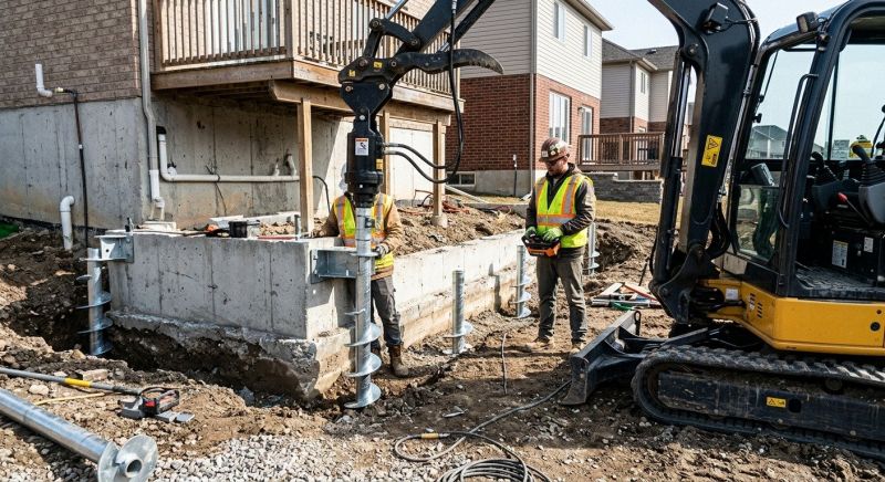 Helical Piers Installation in Palm Beach County, FL