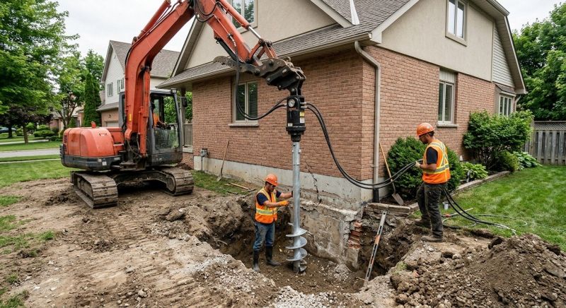 Helical Pile Installation in Palm Beach County, FL