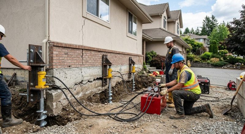 Sinking Foundation Lifting in Palm Beach County, FL